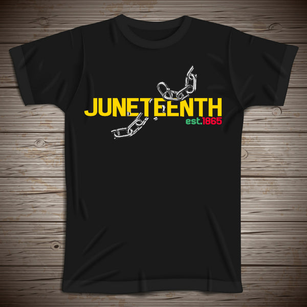 Juneteenth Yellow Text